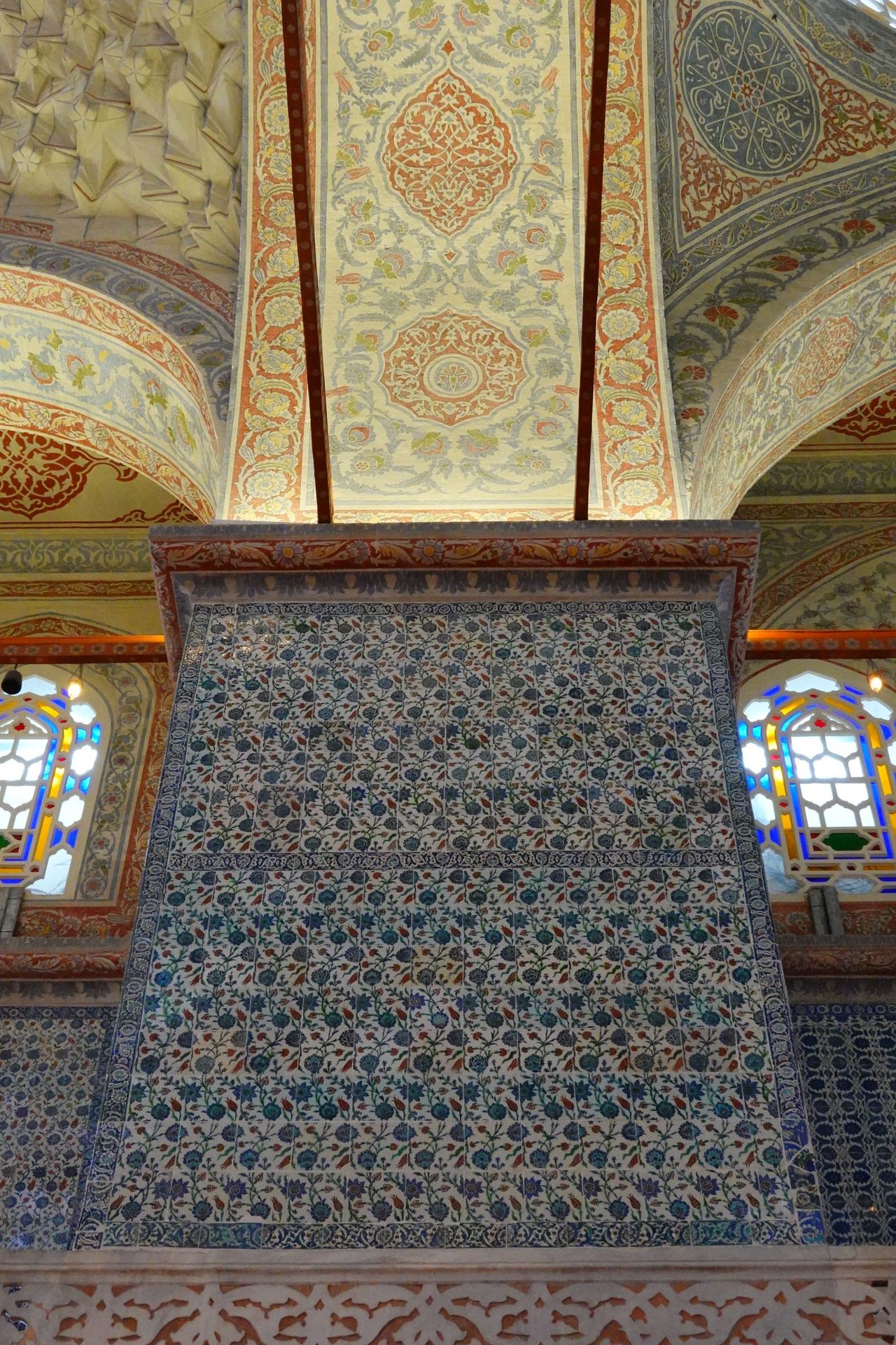 Details of the decoration inside of the Blue Mosque